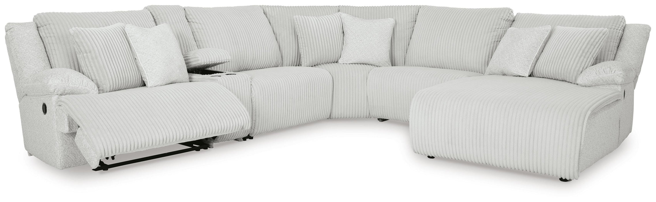 Top Tier Reclining Sectional with Chaise - US Furniture & Mattress (Waterbury,CT)*