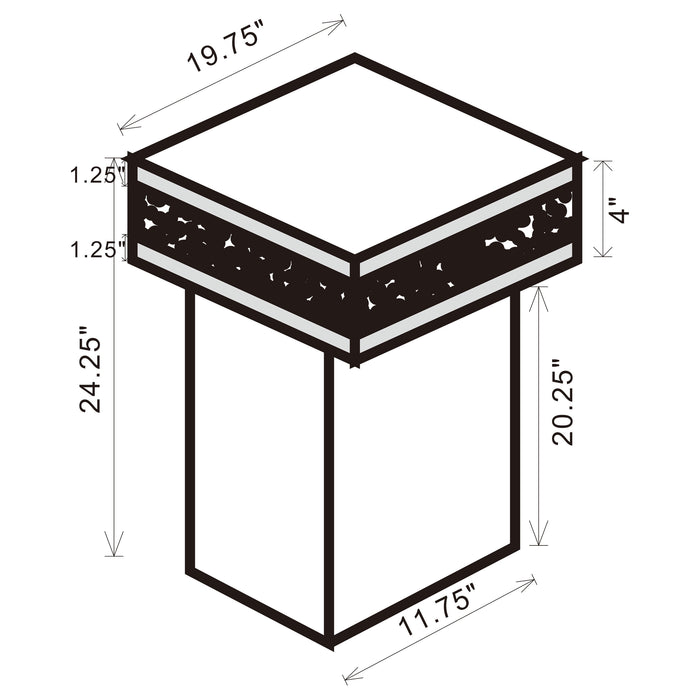 Elora Side Table - US Furniture & Mattress (Waterbury,CT)*