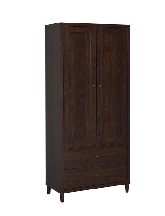 Wadeline 2-door Tall Accent Cabinet Rustic Tobacco image