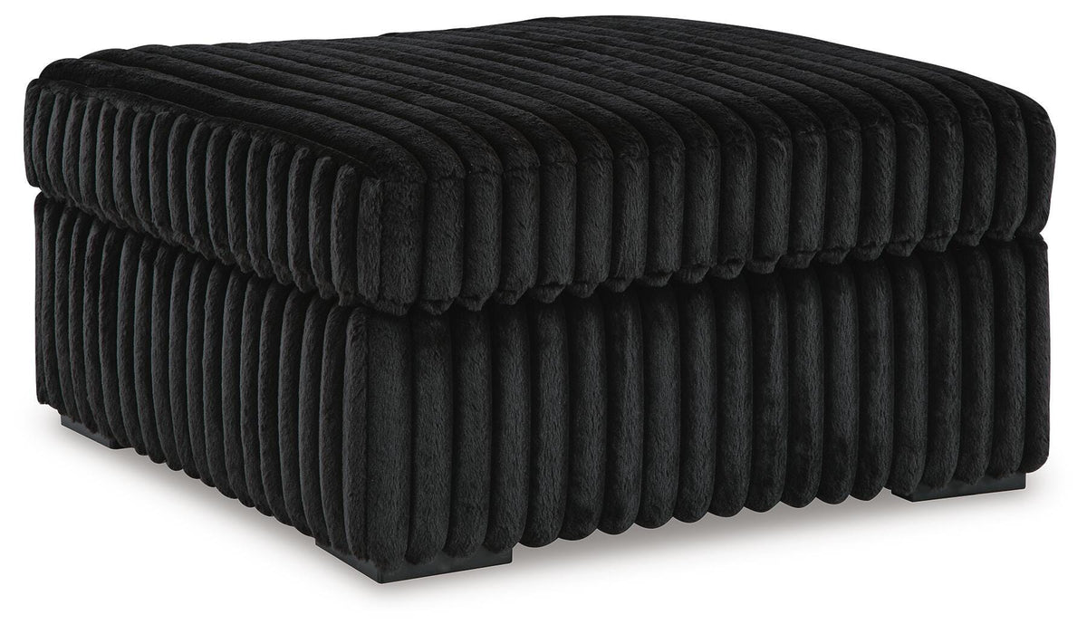 Midnight-Madness Oversized Accent Ottoman - US Furniture & Mattress (Waterbury,CT)*