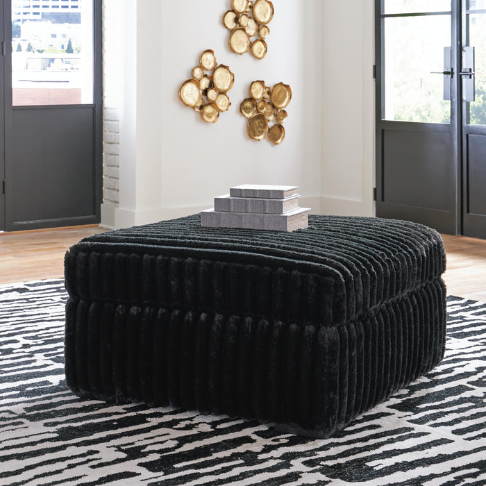 Midnight-Madness Oversized Accent Ottoman - US Furniture & Mattress (Waterbury,CT)*