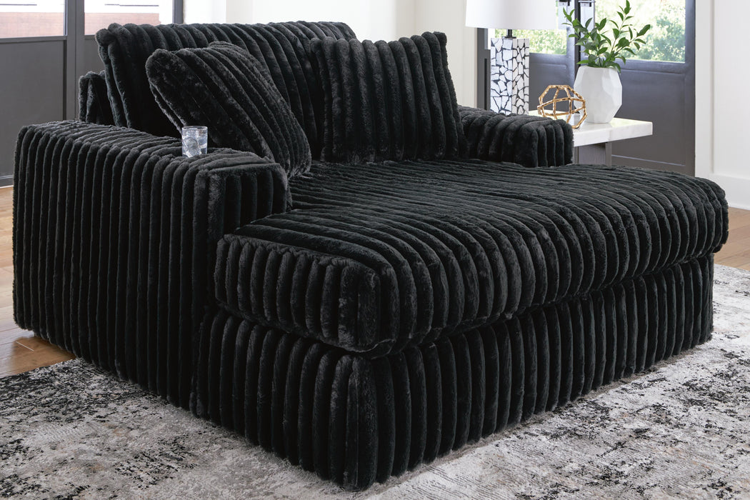 Midnight-Madness Oversized Chaise - US Furniture & Mattress (Waterbury,CT)*
