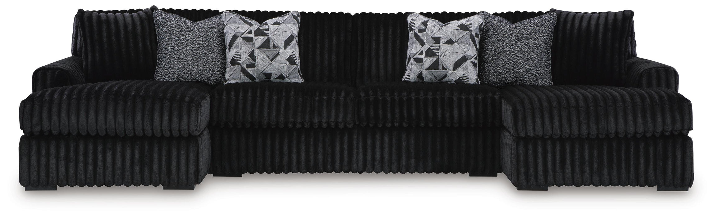 Midnight-Madness Sectional with Chaise - US Furniture & Mattress (Waterbury,CT)*
