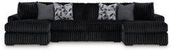 Midnight-Madness Sectional with Chaise - US Furniture & Mattress (Waterbury,CT)*