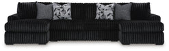 Midnight-Madness Sectional with Chaise - US Furniture & Mattress (Waterbury,CT)*