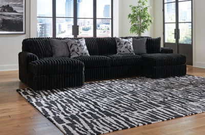 Midnight-Madness Sectional with Chaise - US Furniture & Mattress (Waterbury,CT)*