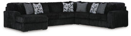 Midnight-Madness Sectional with Chaise - US Furniture & Mattress (Waterbury,CT)*