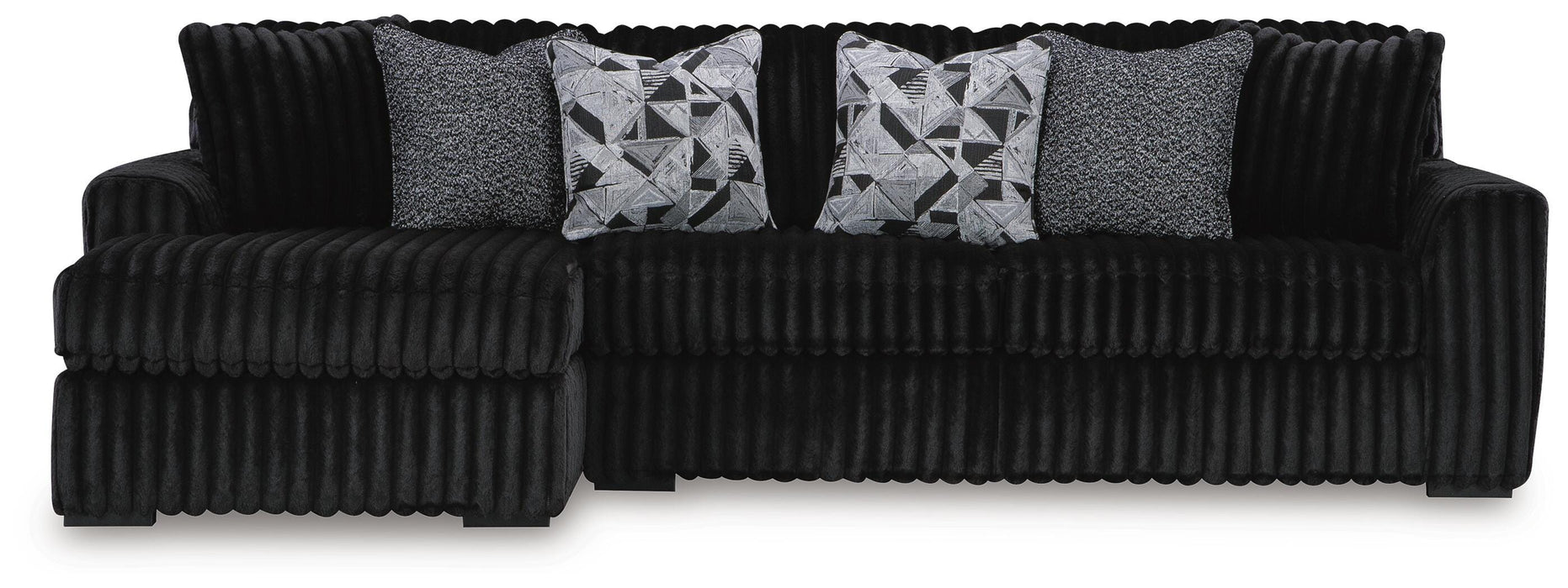 Midnight-Madness Sectional Sofa with Chaise - US Furniture & Mattress (Waterbury,CT)*