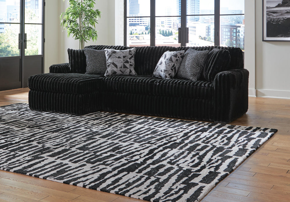 Midnight-Madness Sectional Sofa with Chaise - US Furniture & Mattress (Waterbury,CT)*