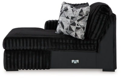 Midnight-Madness Sectional Sofa with Chaise - US Furniture & Mattress (Waterbury,CT)*