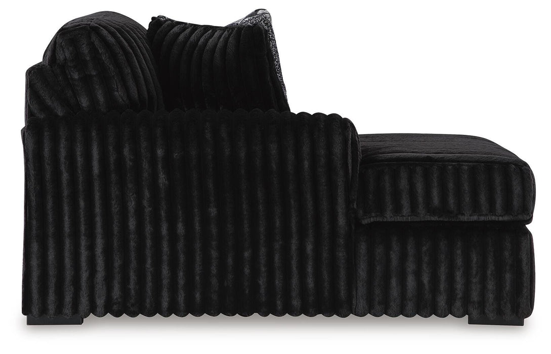 Midnight-Madness Sectional with Chaise - US Furniture & Mattress (Waterbury,CT)*