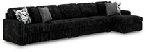 Midnight-Madness Sectional with Chaise - US Furniture & Mattress (Waterbury,CT)*