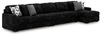 Midnight-Madness Sectional with Chaise - US Furniture & Mattress (Waterbury,CT)*