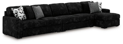 Midnight-Madness Sectional with Chaise - US Furniture & Mattress (Waterbury,CT)*