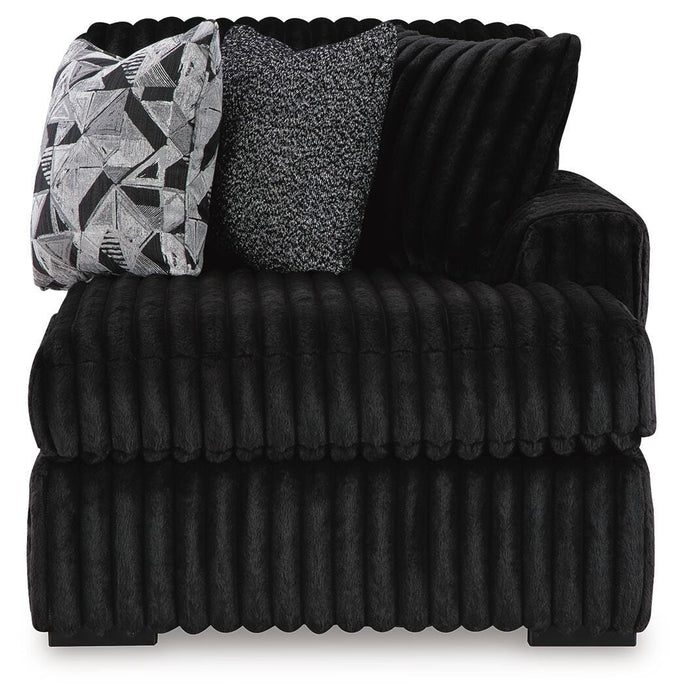 Midnight-Madness Sectional with Chaise - US Furniture & Mattress (Waterbury,CT)*