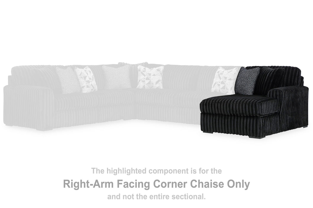Midnight-Madness Sectional Sofa with Chaise - US Furniture & Mattress (Waterbury,CT)*