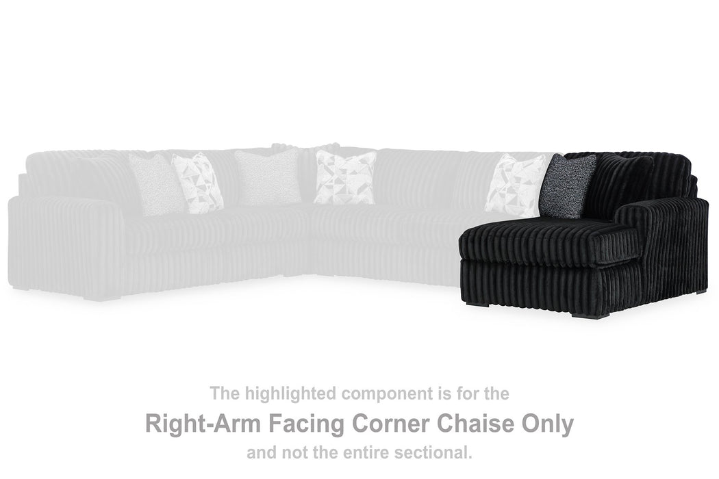 Midnight-Madness Sectional with Chaise - US Furniture & Mattress (Waterbury,CT)*