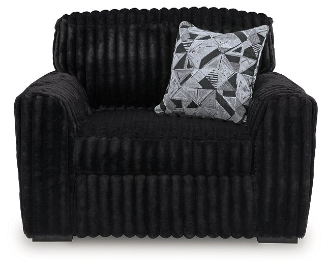 Midnight-Madness Oversized Chair