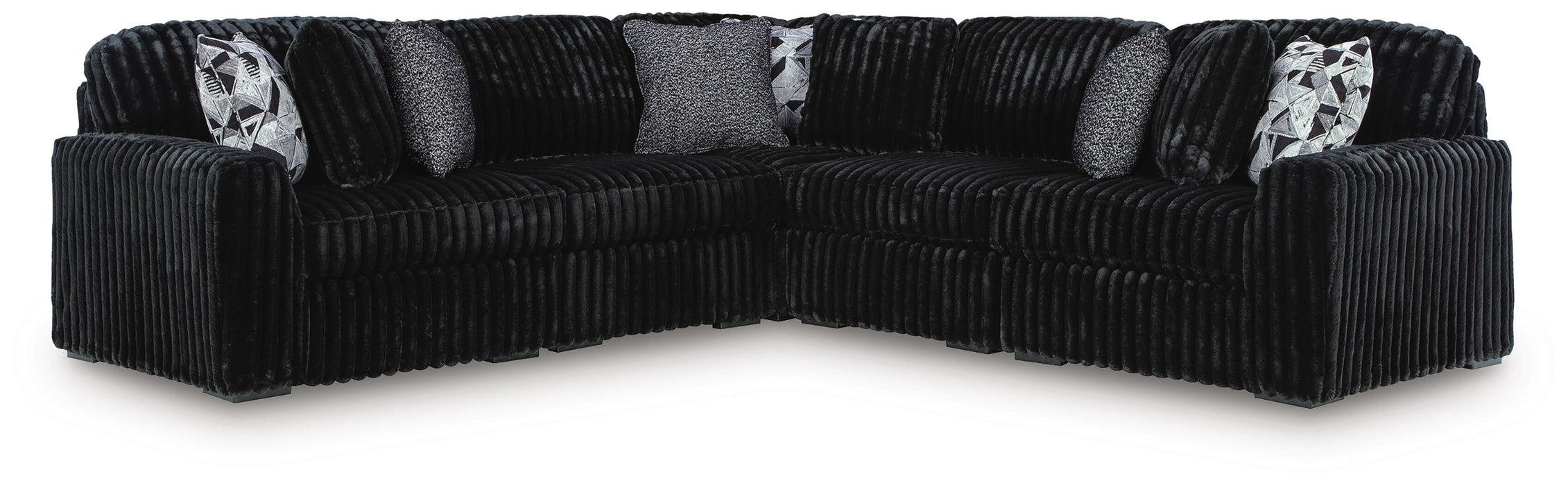 Midnight-Madness Sectional - US Furniture & Mattress (Waterbury,CT)*