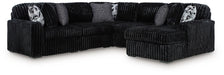 Midnight-Madness Sectional with Chaise - US Furniture & Mattress (Waterbury,CT)*