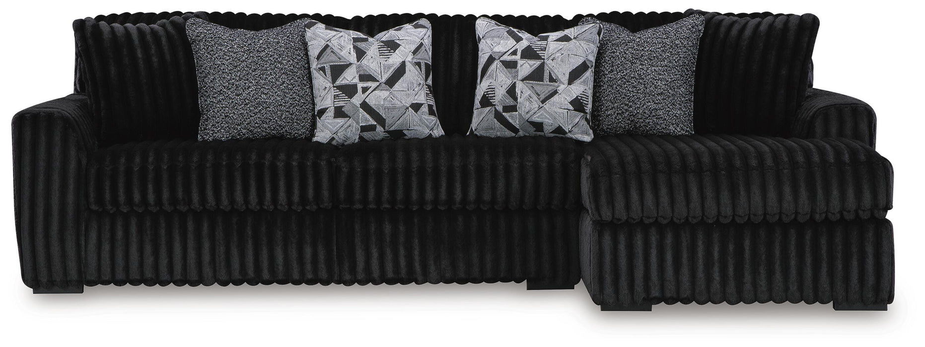 Midnight-Madness Sectional Sofa with Chaise - US Furniture & Mattress (Waterbury,CT)*