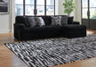 Midnight-Madness Sectional Sofa with Chaise - US Furniture & Mattress (Waterbury,CT)*