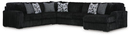 Midnight-Madness Sectional with Chaise - US Furniture & Mattress (Waterbury,CT)*
