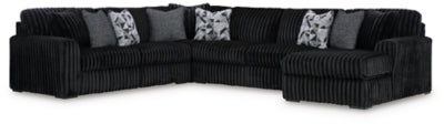 Midnight-Madness Sectional with Chaise - US Furniture & Mattress (Waterbury,CT)*