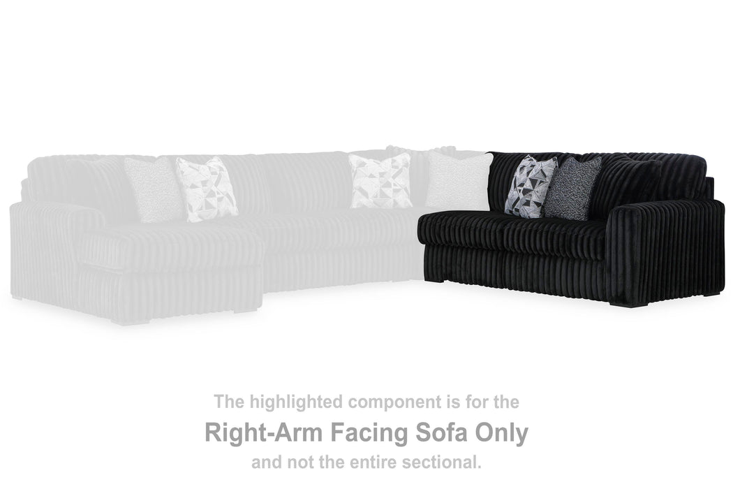 Midnight-Madness Sectional Sofa with Chaise - US Furniture & Mattress (Waterbury,CT)*