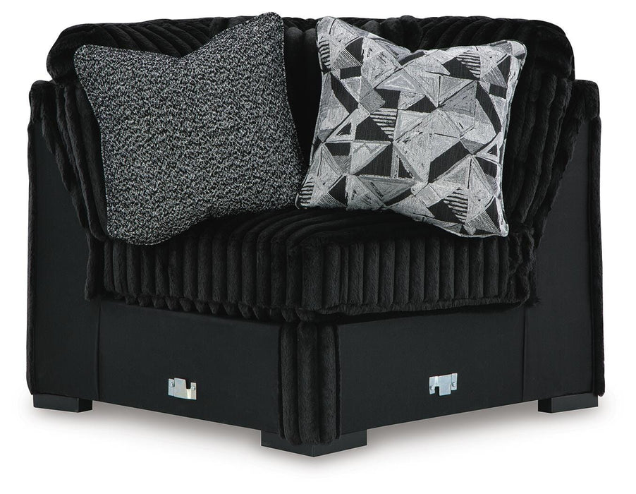 Midnight-Madness Sectional with Chaise - US Furniture & Mattress (Waterbury,CT)*
