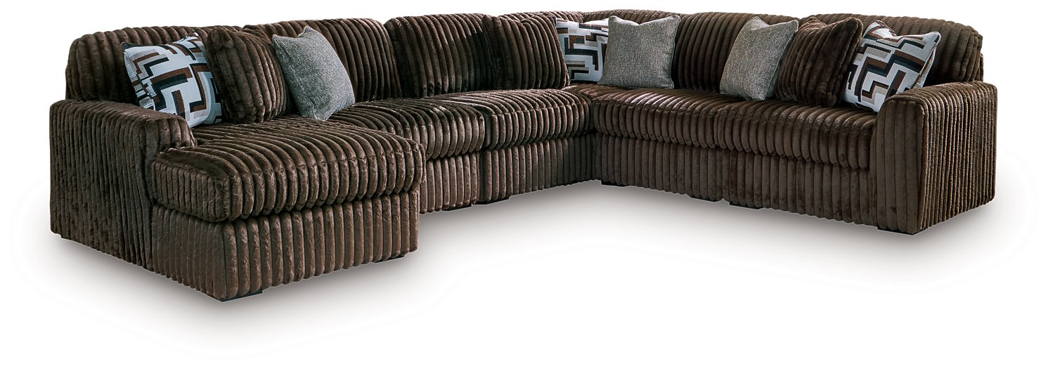 Midnight-Madness Sectional with Chaise - US Furniture & Mattress (Waterbury,CT)*