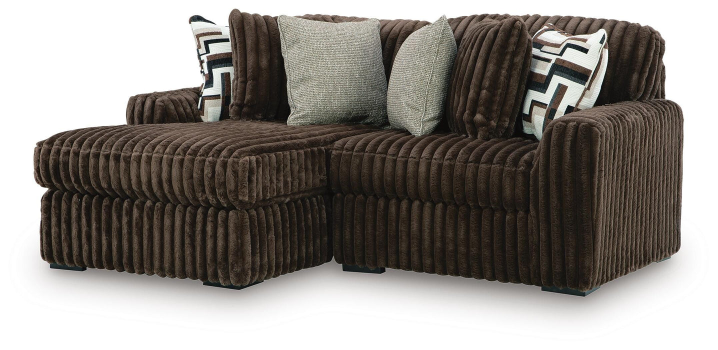 Midnight-Madness Sectional with Chaise - US Furniture & Mattress (Waterbury,CT)*