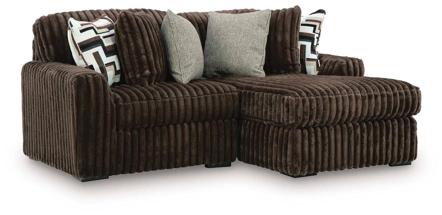 Midnight-Madness Sectional with Chaise - US Furniture & Mattress (Waterbury,CT)*