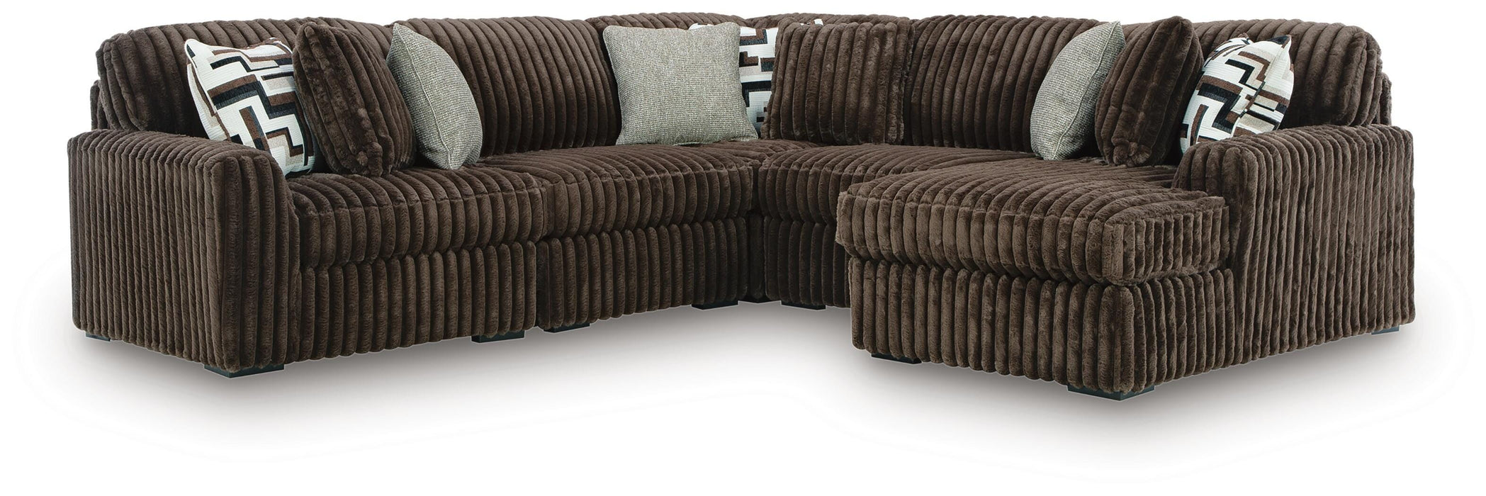 Midnight-Madness Sectional with Chaise - US Furniture & Mattress (Waterbury,CT)*