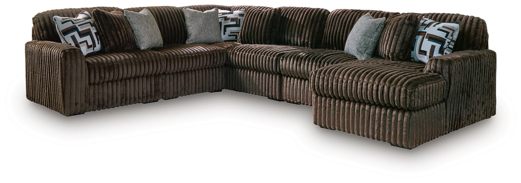 Midnight-Madness Sectional with Chaise - US Furniture & Mattress (Waterbury,CT)*