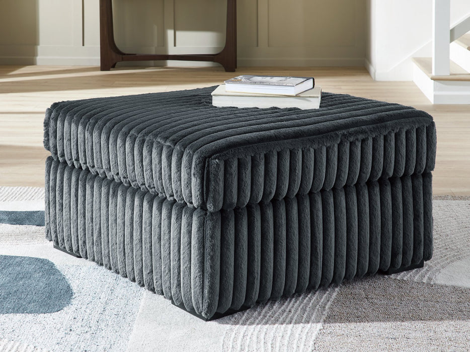 Midnight-Madness Oversized Accent Ottoman - US Furniture & Mattress (Waterbury,CT)*