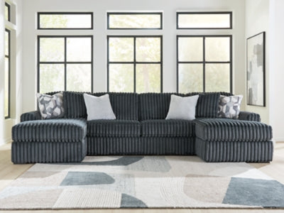 Midnight-Madness Sectional with Chaise - US Furniture & Mattress (Waterbury,CT)*