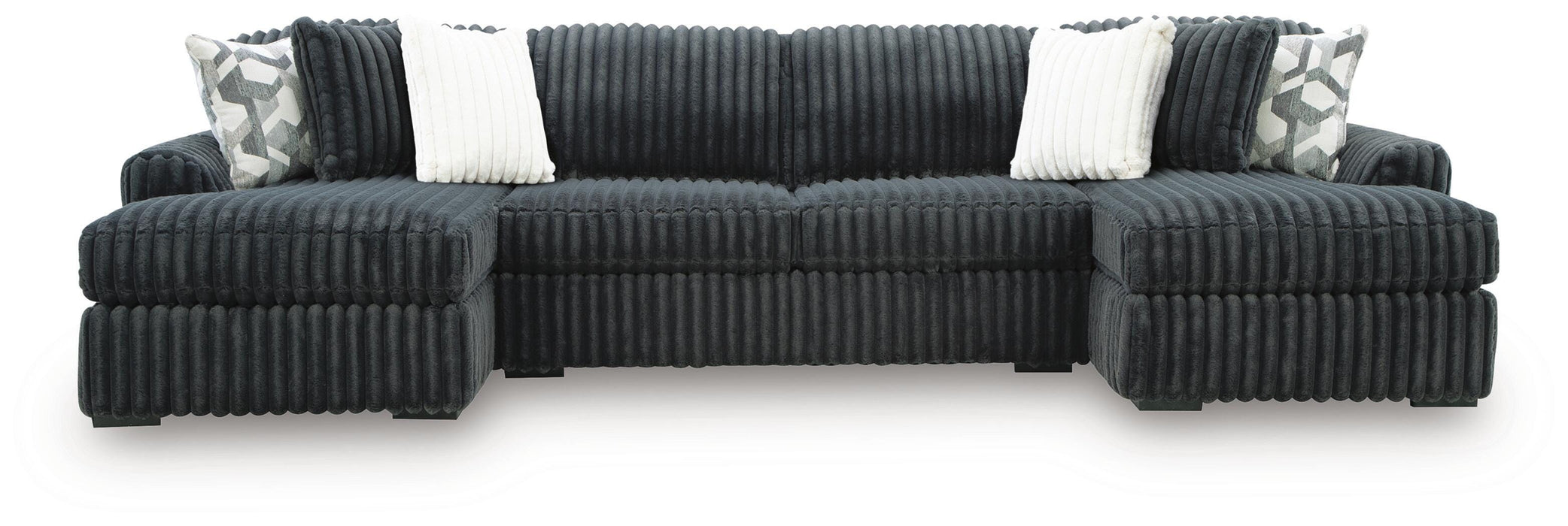 Midnight-Madness Sectional with Chaise - US Furniture & Mattress (Waterbury,CT)*