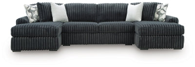 Midnight-Madness Sectional with Chaise - US Furniture & Mattress (Waterbury,CT)*