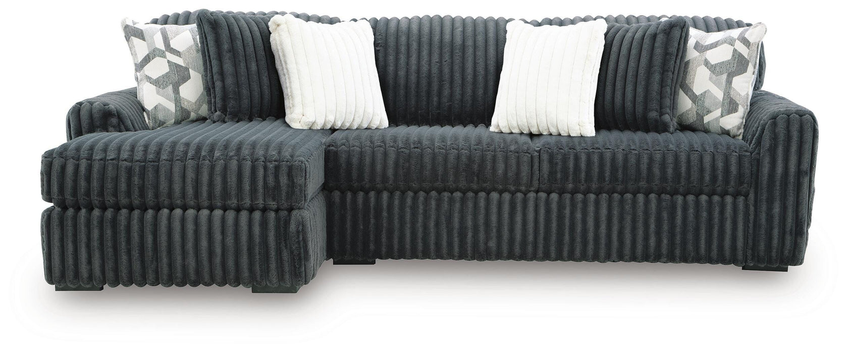 Midnight-Madness Sectional Sofa with Chaise - US Furniture & Mattress (Waterbury,CT)*