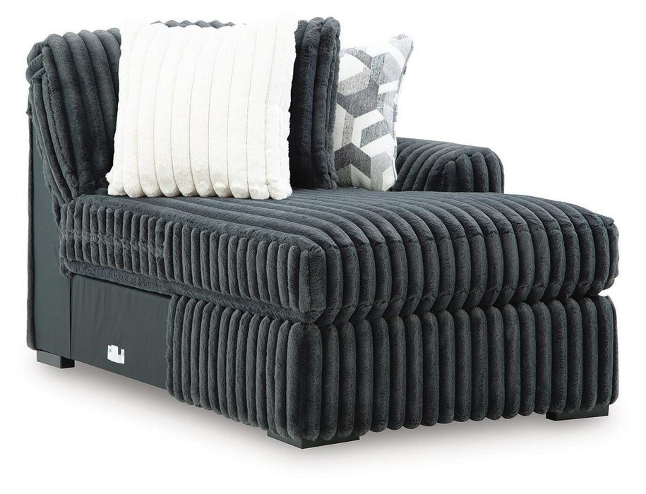 Midnight-Madness Sectional with Chaise - US Furniture & Mattress (Waterbury,CT)*