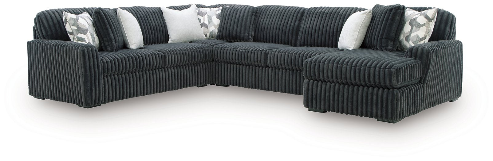 Midnight-Madness Sectional with Chaise - US Furniture & Mattress (Waterbury,CT)*