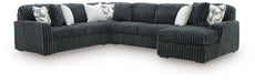 Midnight-Madness Sectional with Chaise - US Furniture & Mattress (Waterbury,CT)*