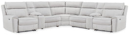 Social Pointe Reclining Sectional with Storage Consoles - US Furniture & Mattress (Waterbury,CT)*