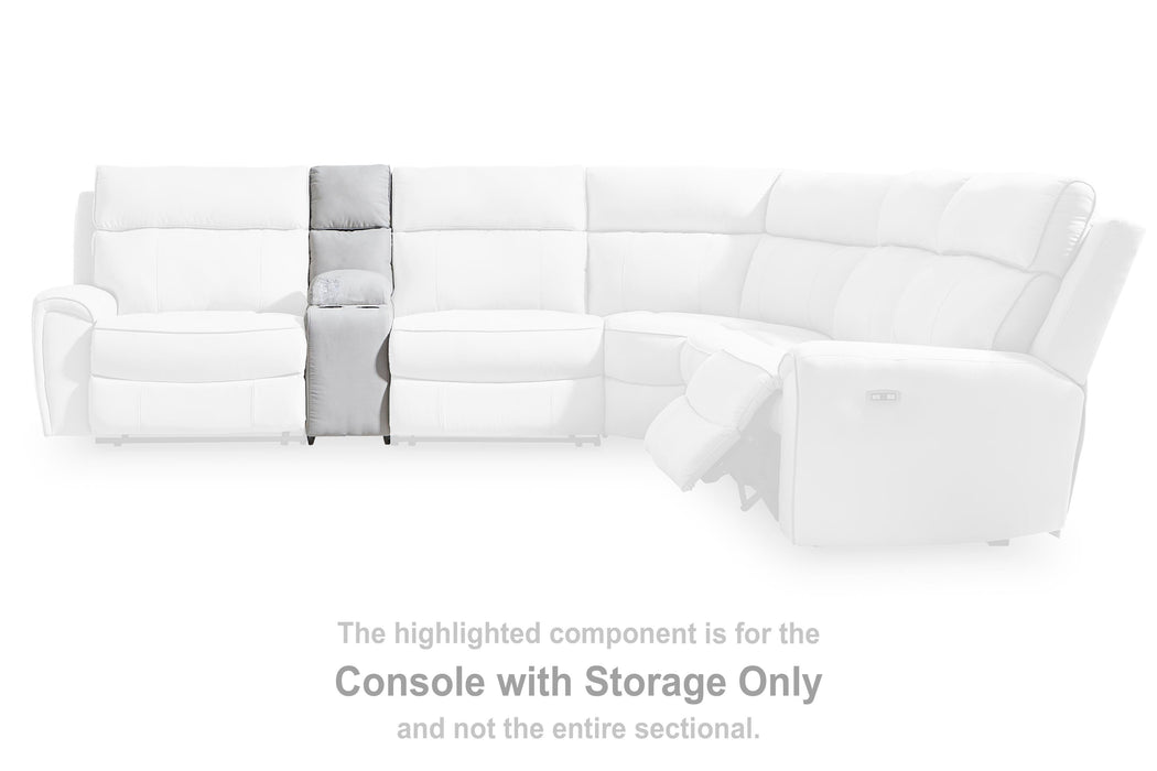 Social Pointe Reclining Sectional with Storage Consoles - US Furniture & Mattress (Waterbury,CT)*