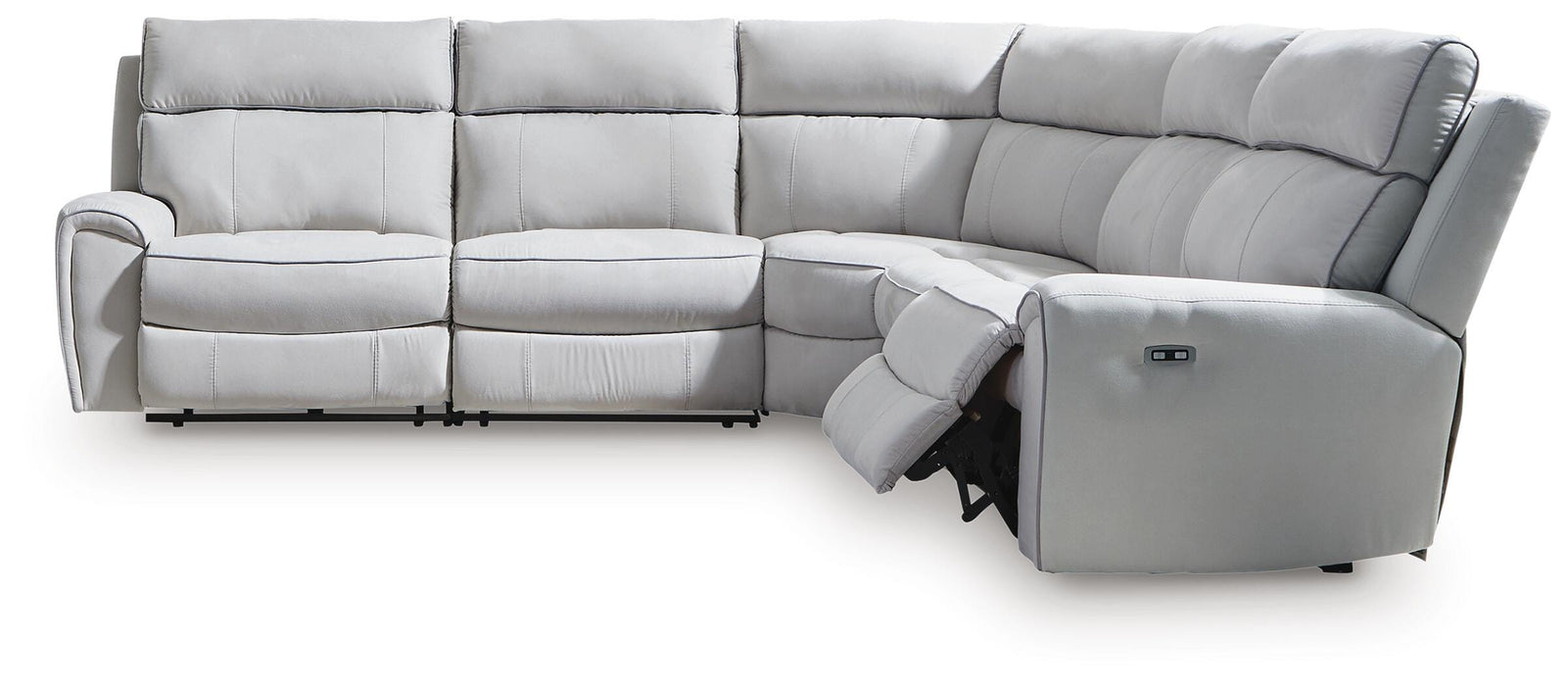 Social Pointe Power Reclining Sectional - US Furniture & Mattress (Waterbury,CT)*