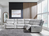 Social Pointe Reclining Sectional with Storage Console - US Furniture & Mattress (Waterbury,CT)*