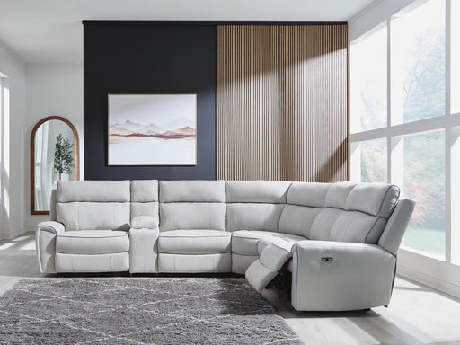 Social Pointe Reclining Sectional with Storage Console - US Furniture & Mattress (Waterbury,CT)*