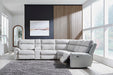 Social Pointe Reclining Sectional with Storage Consoles - US Furniture & Mattress (Waterbury,CT)*