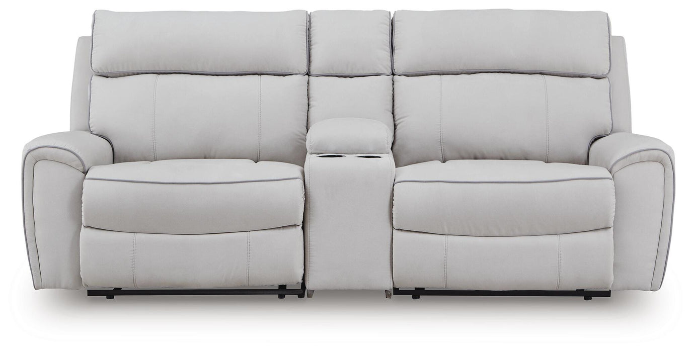 Social Pointe Power Reclining Sectional - US Furniture & Mattress (Waterbury,CT)*